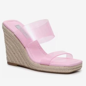 Steven New York Womens 9.5 Malaya Espadrille Sandal Pastel Pink Bratz Barbie Y2K